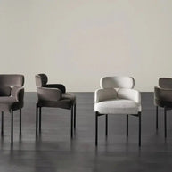 Boucle Minimalist Modern Dining Chair-MinimalisticDecor.com