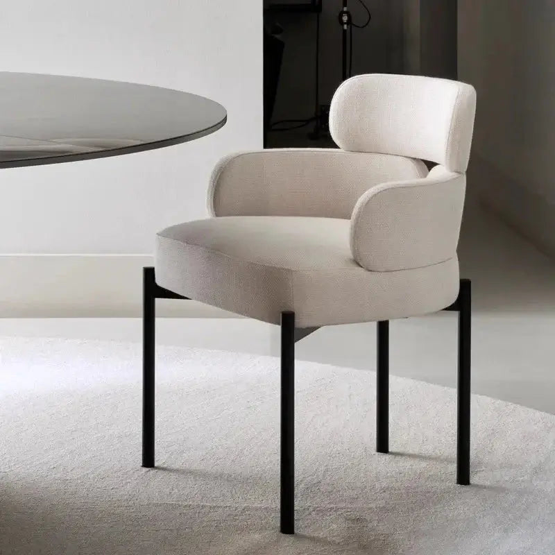Boucle Minimalist Modern Dining Chair-MinimalisticDecor.com