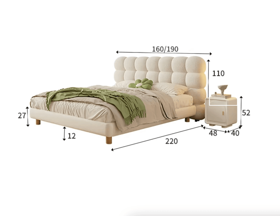 Bubble Puff Bed Frame Set-MinimalisticDecor.com