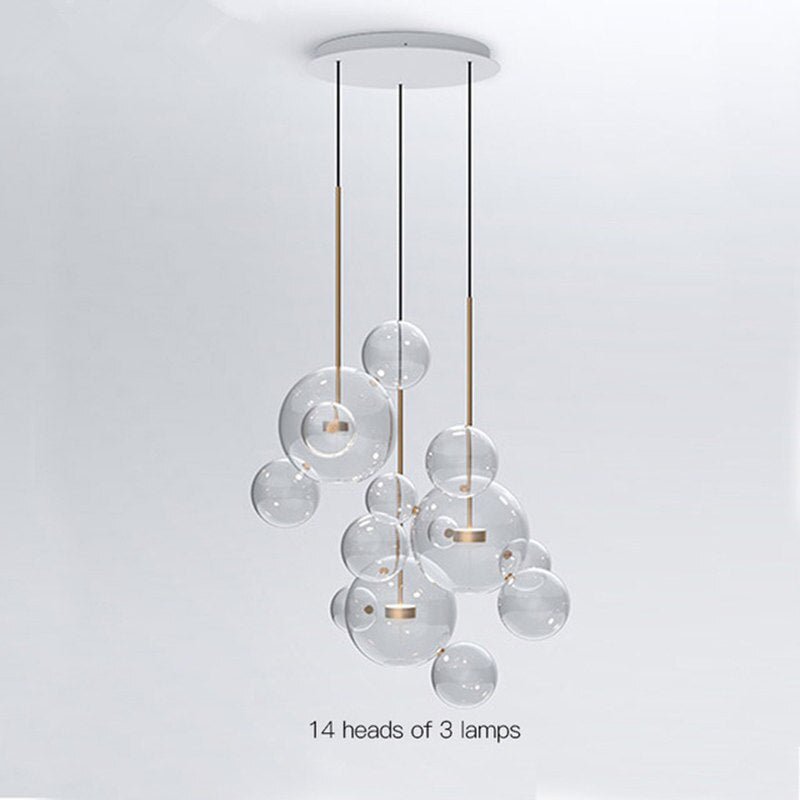Bubbles Glass Chandelier – Elegant Lighting with a Modern Twist-MinimalisticDecor.com