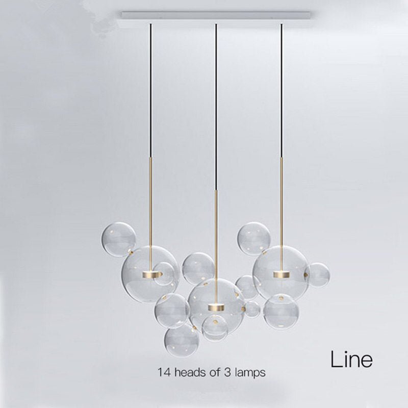 Bubbles Glass Chandelier – Elegant Lighting with a Modern Twist-MinimalisticDecor.com
