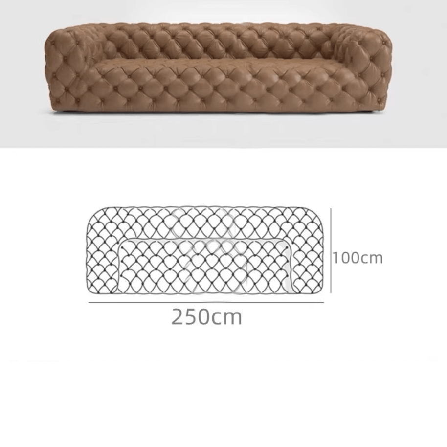 Buckle Chesterfield Sofa Set – Classic Tufted Design-MinimalisticDecor.com