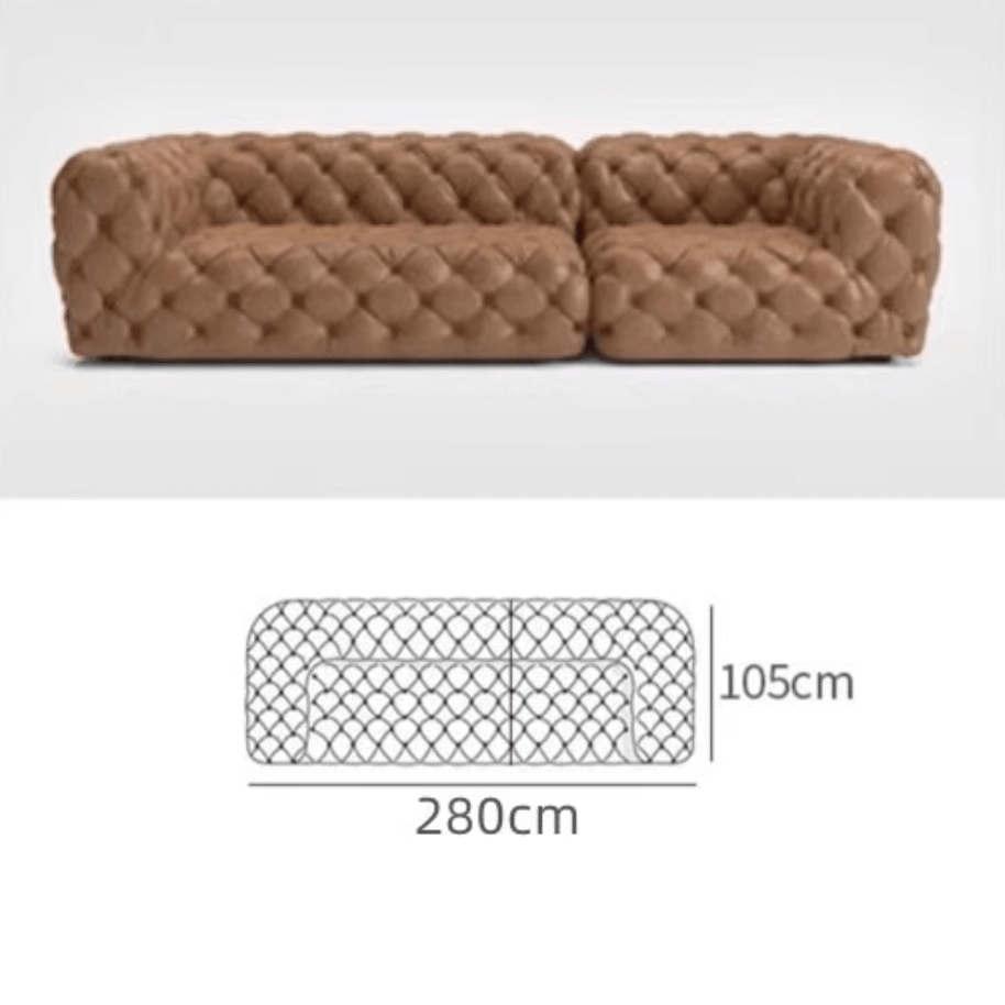 Buckle Chesterfield Sofa Set – Classic Tufted Design-MinimalisticDecor.com