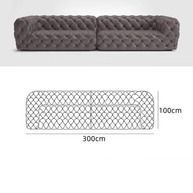 Buckle Chesterfield Sofa Set – Classic Tufted Design-MinimalisticDecor.com