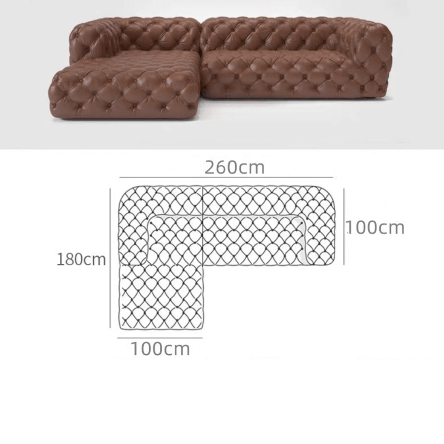 Buckle Chesterfield Sofa Set – Classic Tufted Design-MinimalisticDecor.com