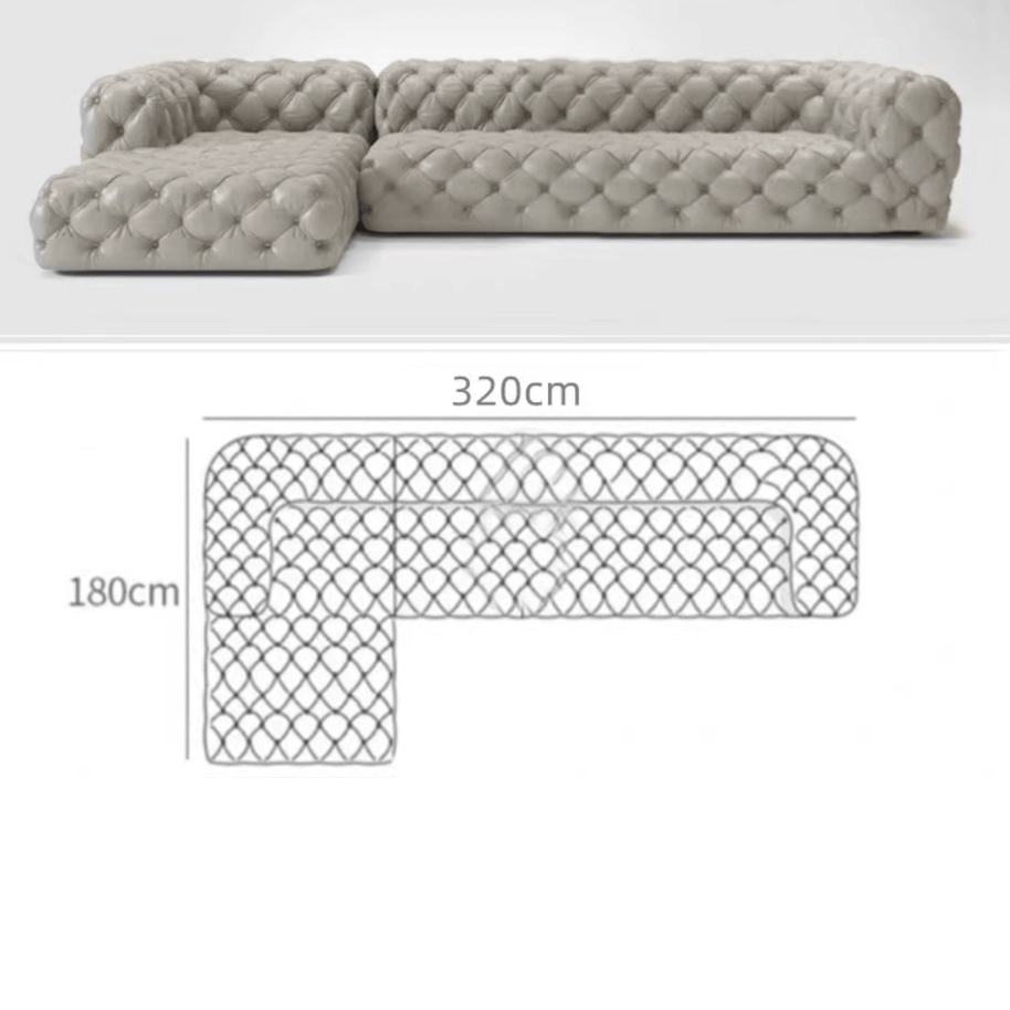 Buckle Chesterfield Sofa Set – Classic Tufted Design-MinimalisticDecor.com