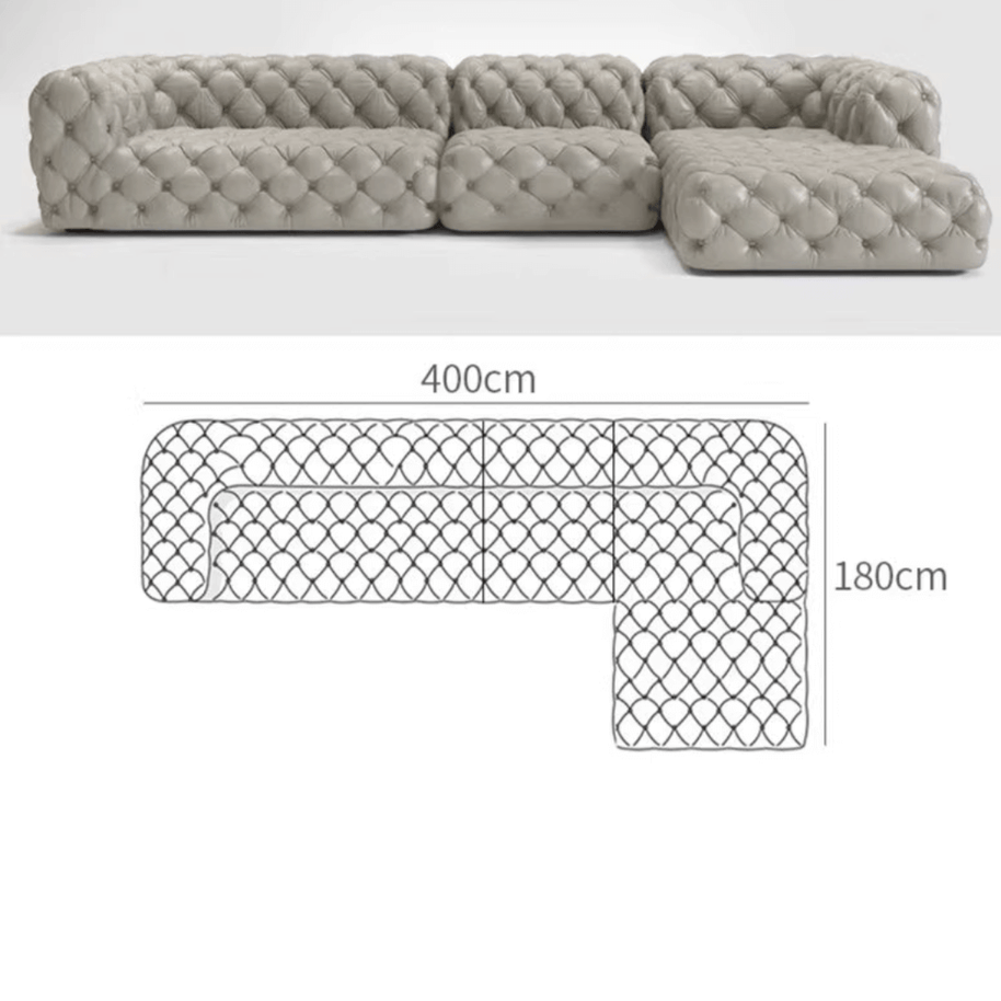 Buckle Chesterfield Sofa Set – Classic Tufted Design-MinimalisticDecor.com