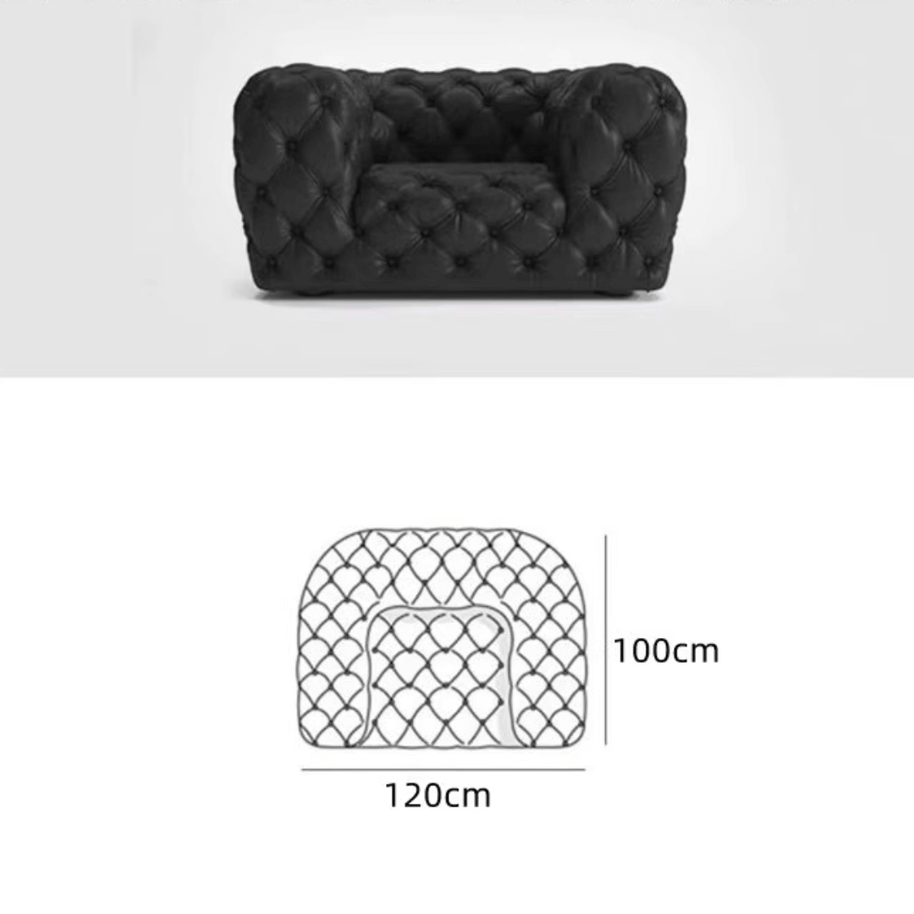 Buckle Chesterfield Sofa Set – Classic Tufted Design-MinimalisticDecor.com
