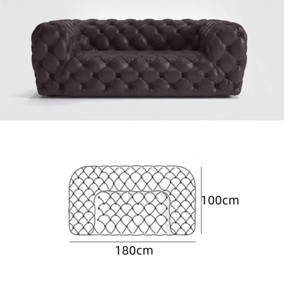 Buckle Chesterfield Sofa Set – Classic Tufted Design-MinimalisticDecor.com