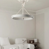 Calderone Resin Ring Ceiling Chandelier – Semi-Flush Mount Iron Resin Light-MinimalisticDecor.com