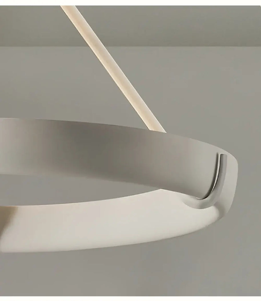 Calderone Resin Ring Ceiling Chandelier – Semi-Flush Mount Iron Resin Light-MinimalisticDecor.com