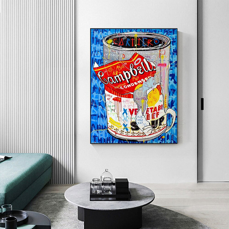 Campbell's Soup Canvas Wall Art-MinimalisticDecor.com