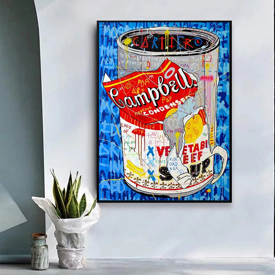 Campbell's Soup Canvas Wall Art-MinimalisticDecor.com