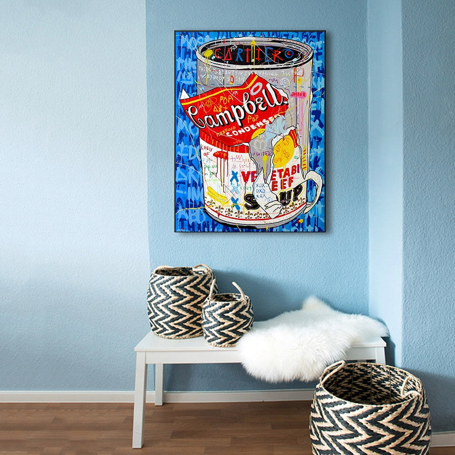 Campbell's Soup Canvas Wall Art-MinimalisticDecor.com