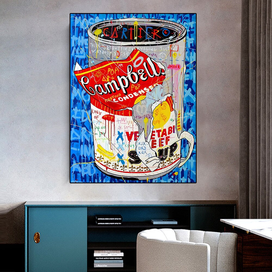 Campbell's Soup Canvas Wall Art-MinimalisticDecor.com