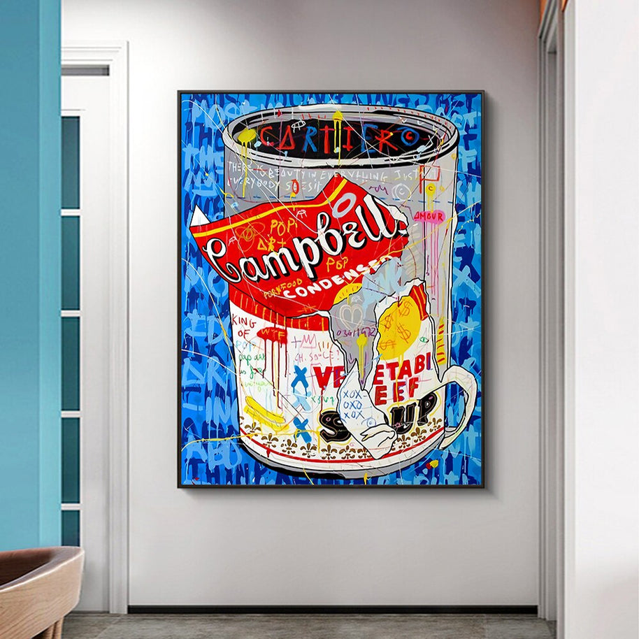 Campbell's Soup Canvas Wall Art-MinimalisticDecor.com