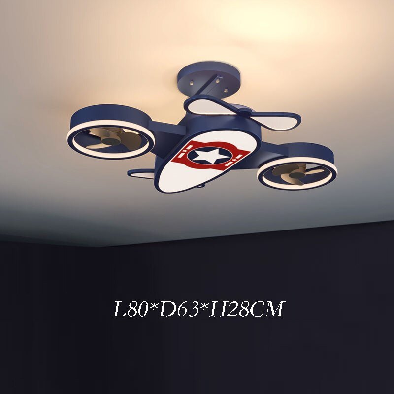 Captain America Airplane LED Ceiling Light – Marvel Kids Room Lighting-MinimalisticDecor.com