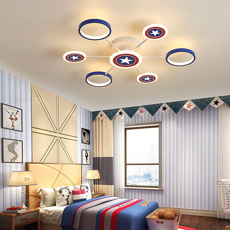 Captain America Kids Lighting Chandelier-MinimalisticDecor.com
