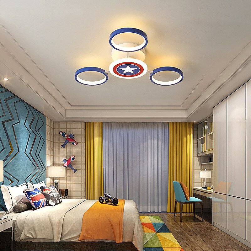 Captain America Kids Lighting Chandelier-MinimalisticDecor.com