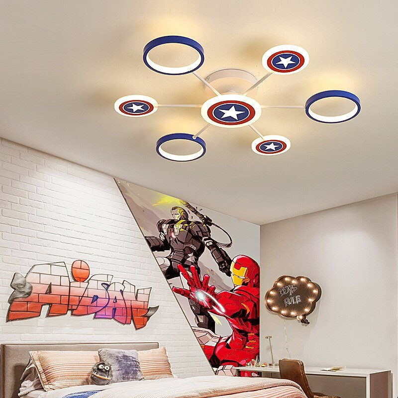 Captain America Kids Lighting Chandelier-MinimalisticDecor.com