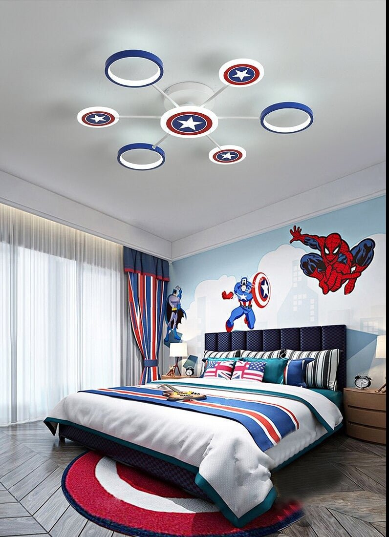 Captain America Kids Lighting Chandelier-MinimalisticDecor.com