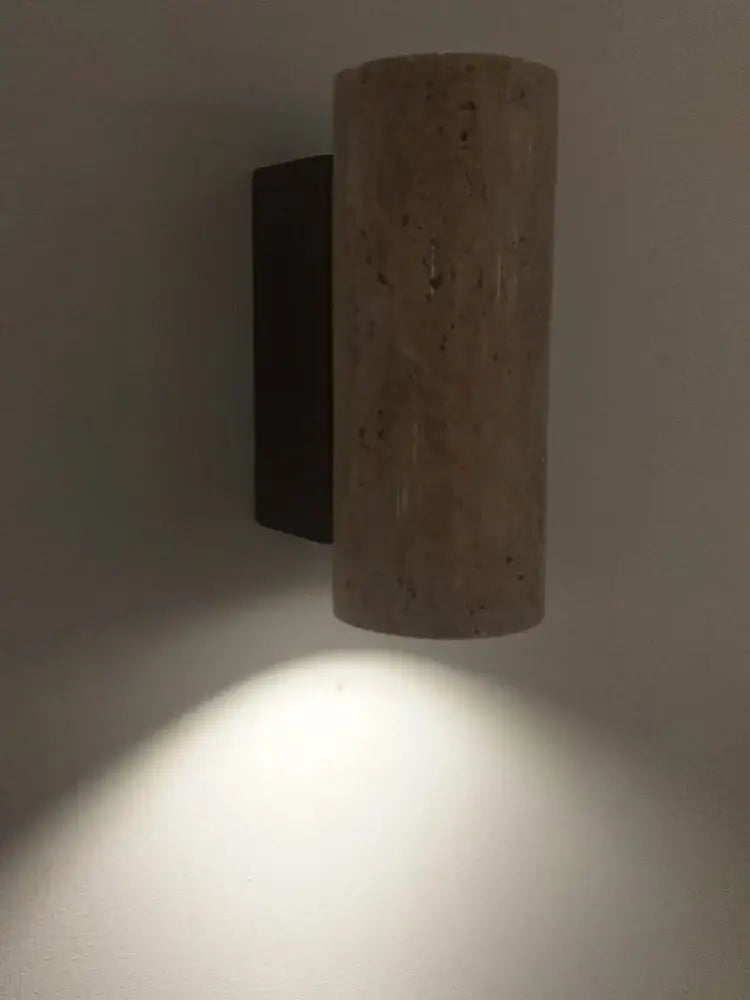 Cave Stone Ring Pendant Chandelier – Polished Steel &amp; Yellow Stone Finish-MinimalisticDecor.com