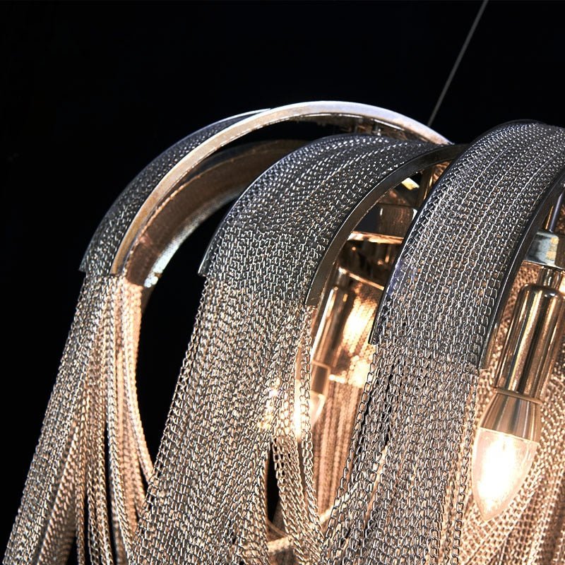 Chain Chandelier: Elegant Lighting Fixture for Modern Spaces-MinimalisticDecor.com