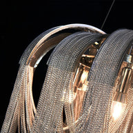 Chain Chandelier: Elegant Lighting Fixture for Modern Spaces-MinimalisticDecor.com