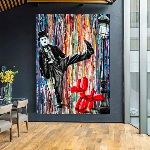 Charlie Chaplin Canvas Wall Art-MinimalisticDecor.com
