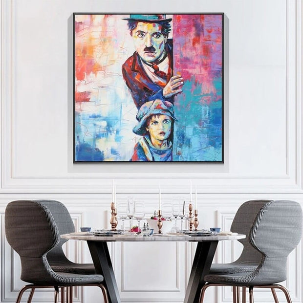 Charlie Chaplin Wall Art Canvas Wall Art-MinimalisticDecor.com