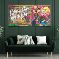 ChrMonopoly and Bugs Bunny Wall Poster - Famous Wall Art-MinimalisticDecor.com