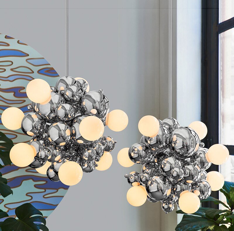 Chrome Bubble LED Pendant Light-MinimalisticDecor.com