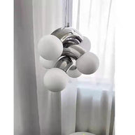 Chrome Metal Glass Globe LED - Glass Ball Light-MinimalisticDecor.com