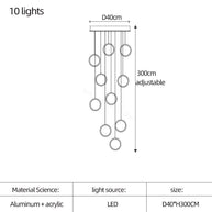 Circle Mingle LED Chandelier Light-MinimalisticDecor.com