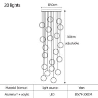 Circle Mingle LED Chandelier Light-MinimalisticDecor.com