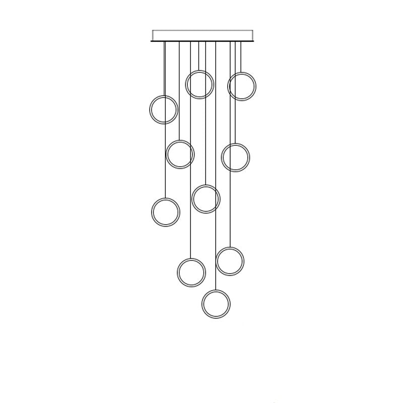Circle Mingle LED Chandelier Light-MinimalisticDecor.com