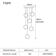 Circle Mingle LED Chandelier Light-MinimalisticDecor.com