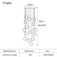 Circle Mingle LED Chandelier Light-MinimalisticDecor.com