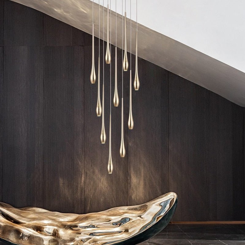 Circular Cone Circular Cone - Staircase Chandelier: Unique Ambience-MinimalisticDecor.com