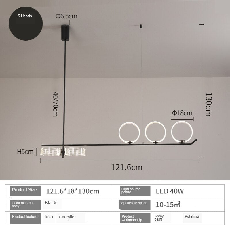 Circular Rings Kitchen Lightings: Stylish Fixtures-MinimalisticDecor.com