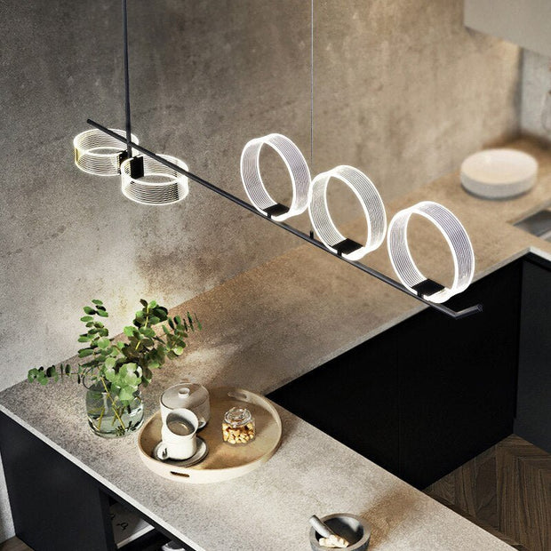 Circular Rings Kitchen Lightings: Stylish Fixtures-MinimalisticDecor.com