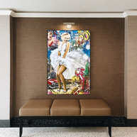 Classic Graffiti: Marilyn and Pink Panther Wall Art-MinimalisticDecor.com