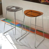 ClearView Acrylic Bar Stool – Transparent Minimalism for Modern Spaces-MinimalisticDecor.com