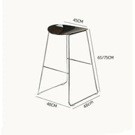 ClearView Acrylic Bar Stool – Transparent Minimalism for Modern Spaces-MinimalisticDecor.com