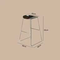 ClearView Acrylic Bar Stool – Transparent Minimalism for Modern Spaces-MinimalisticDecor.com