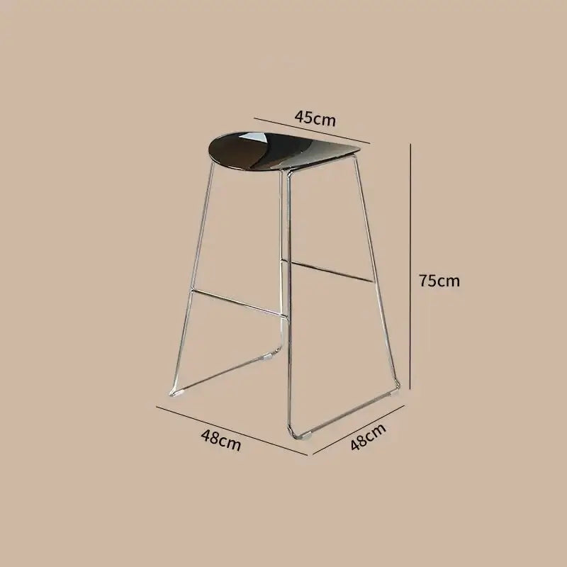 ClearView Acrylic Bar Stool – Transparent Minimalism for Modern Spaces-MinimalisticDecor.com