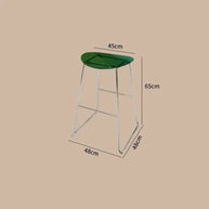 ClearView Acrylic Bar Stool – Transparent Minimalism for Modern Spaces-MinimalisticDecor.com