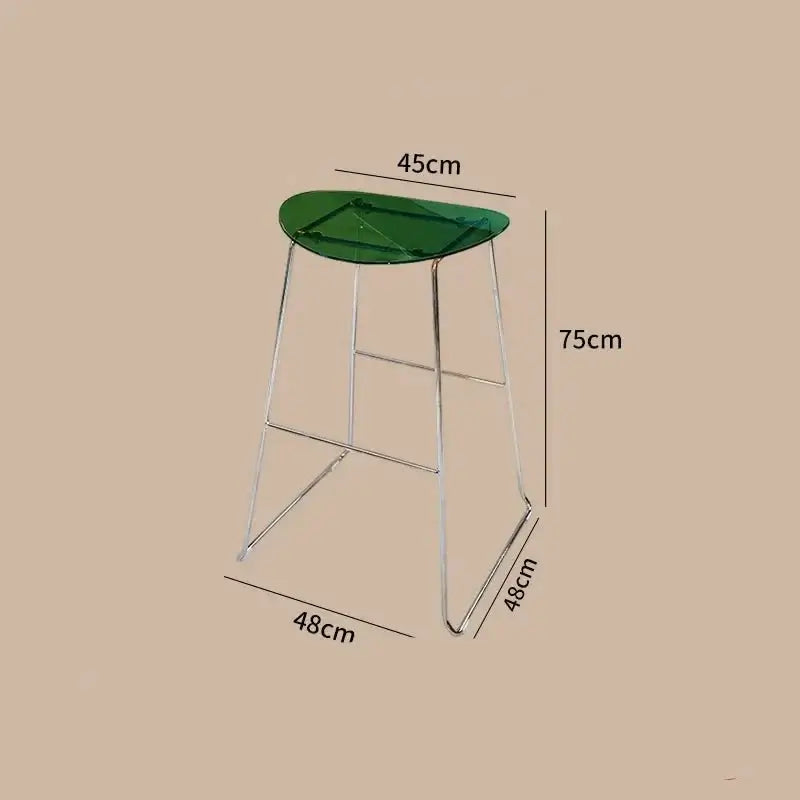 ClearView Acrylic Bar Stool – Transparent Minimalism for Modern Spaces-MinimalisticDecor.com