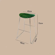ClearView Acrylic Bar Stool – Transparent Minimalism for Modern Spaces-MinimalisticDecor.com