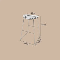 ClearView Acrylic Bar Stool – Transparent Minimalism for Modern Spaces-MinimalisticDecor.com